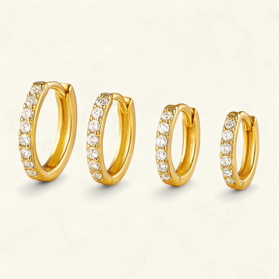 Zirkonia Hoops Goud - Imke