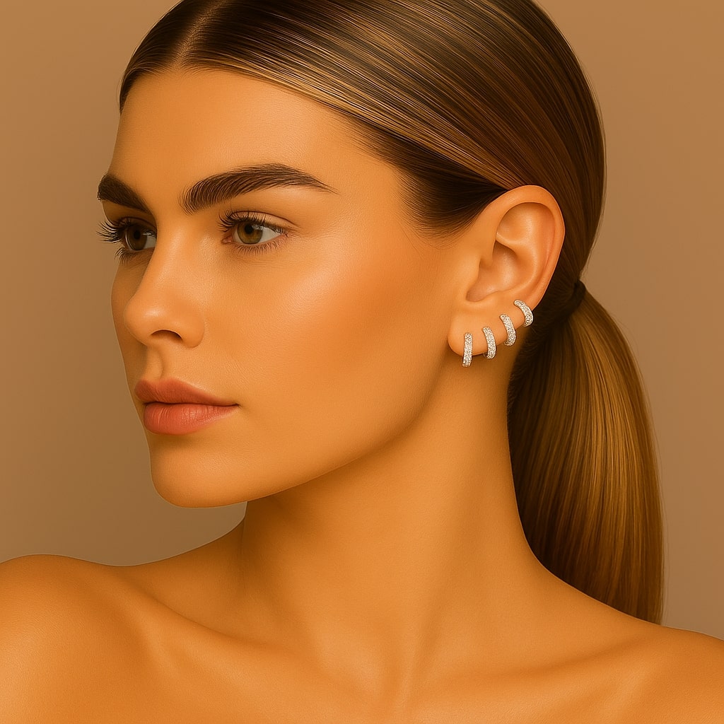Zirkonia Hoops Goud - Imke