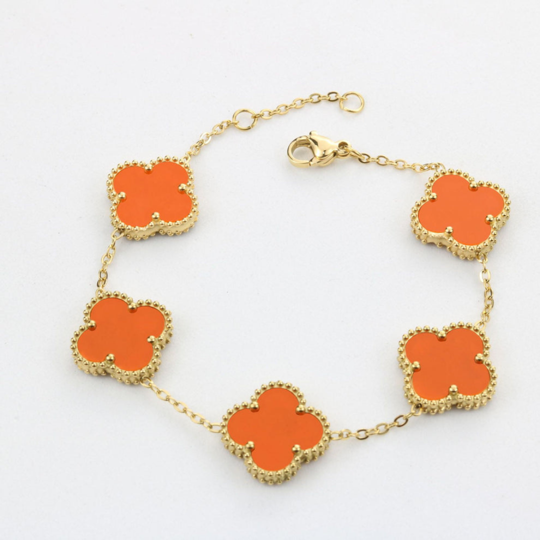 Gouden klaver armband | Goud