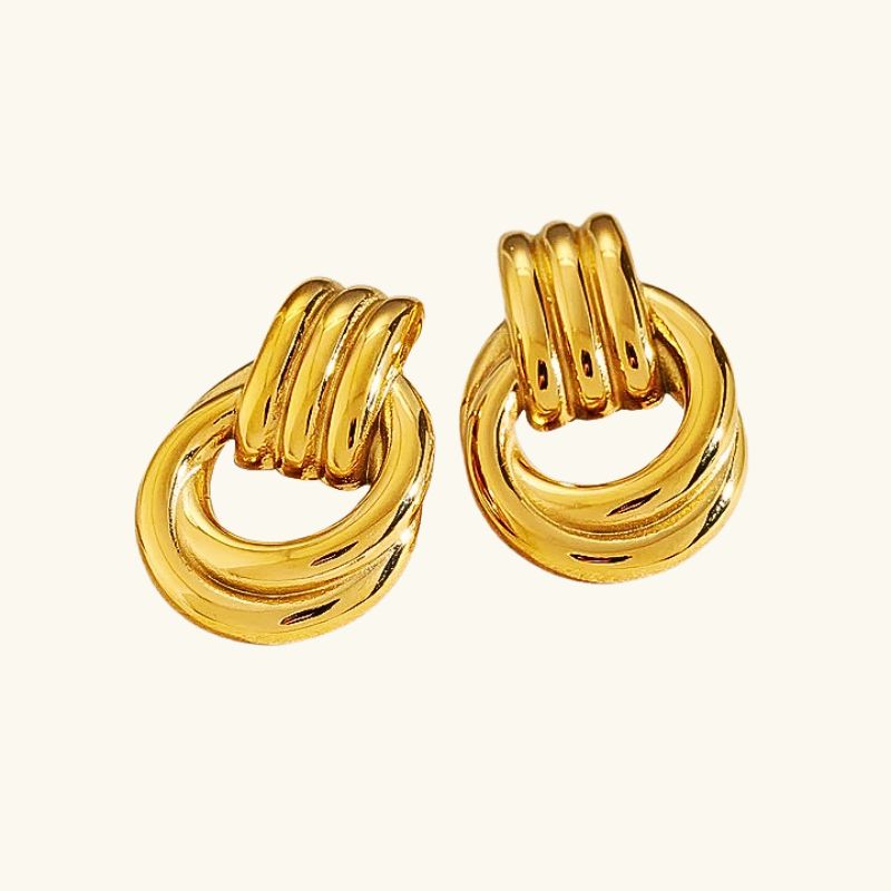 Gelaagde Oorbellen Goud en Zilver - Verlienne