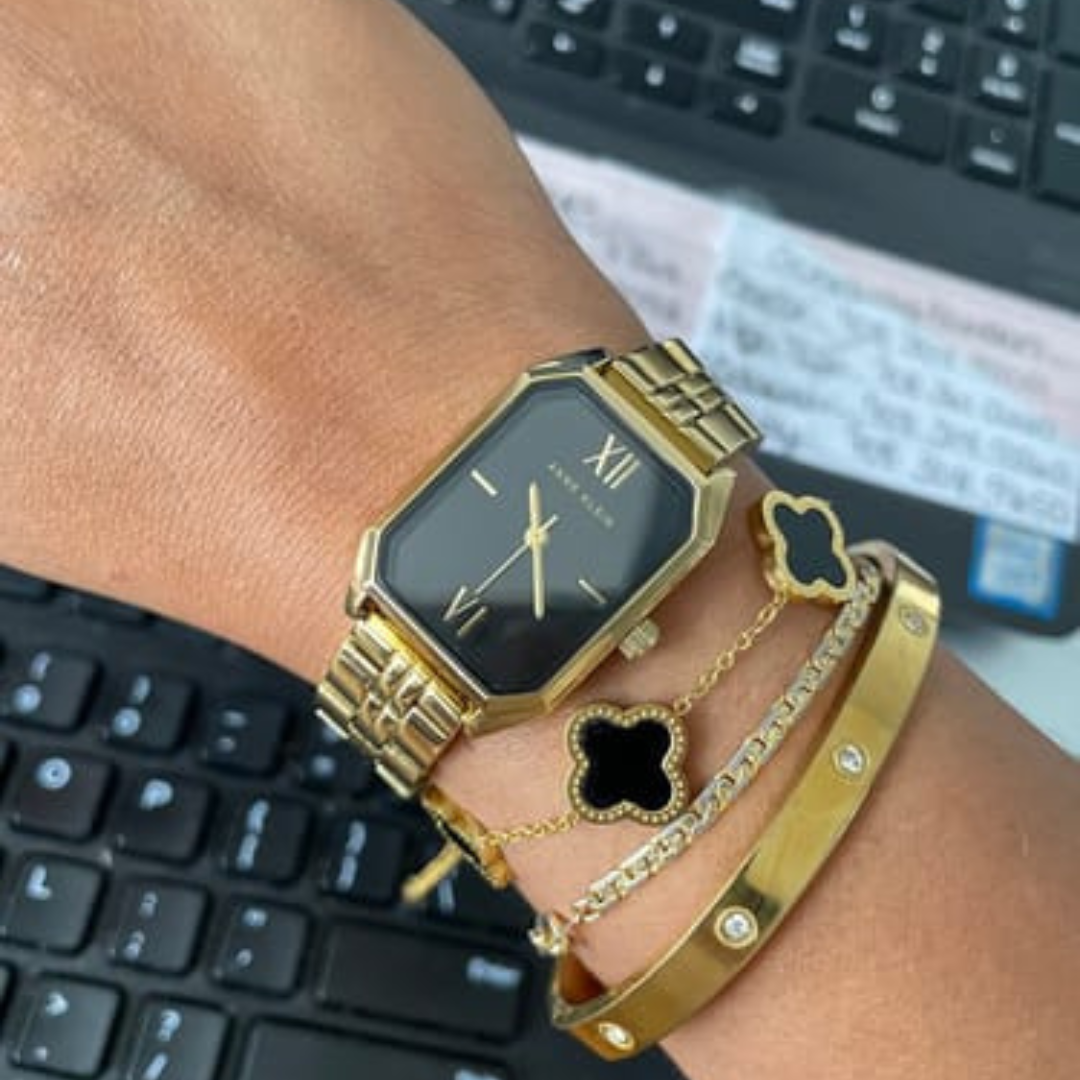 Gouden klaver armband | Goud