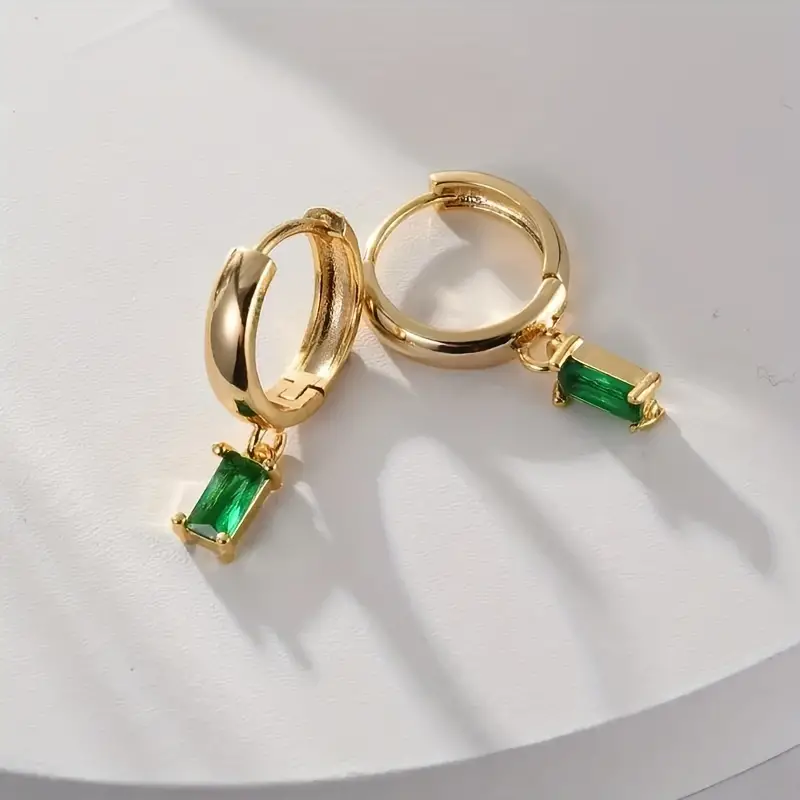 Elegante Vierkante Zirkoon Oorbellen - Lauren