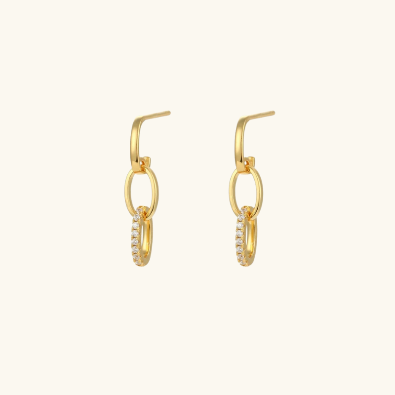 Vergulde Boho Hoepel Oorbellen Set - Vicky