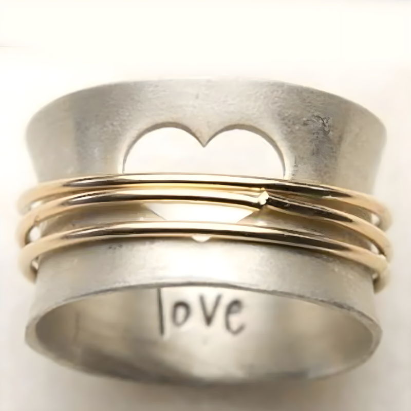 Vintage Kostbare Liefdesring | Zilver