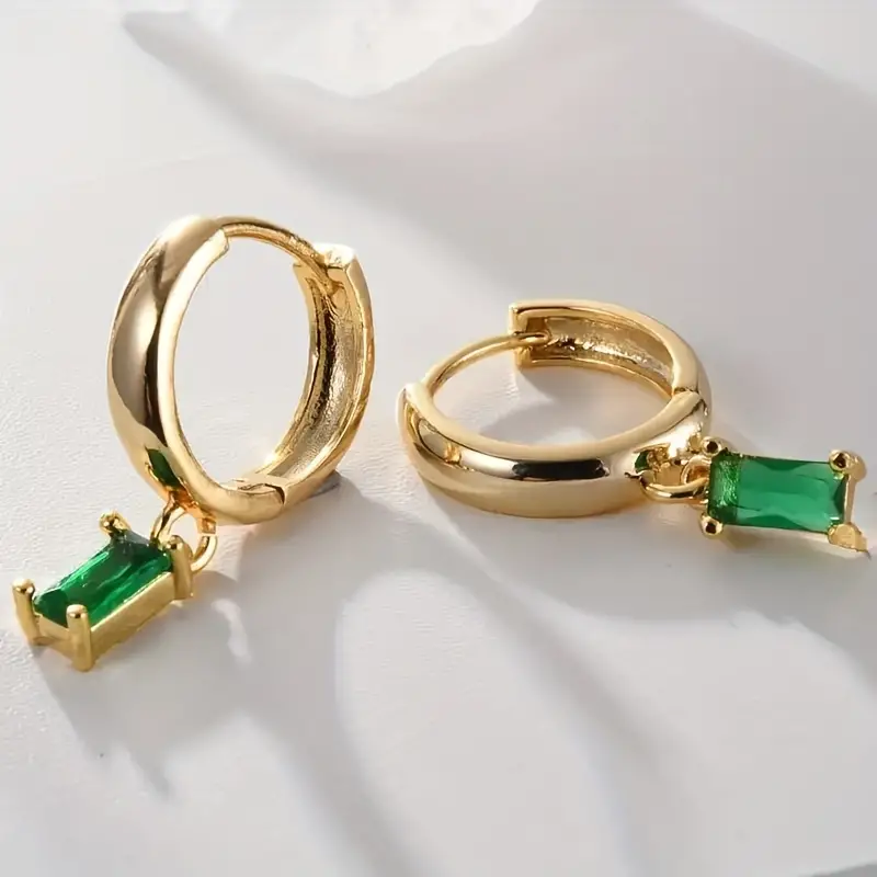 Elegante Vierkante Zirkoon Oorbellen - Lauren