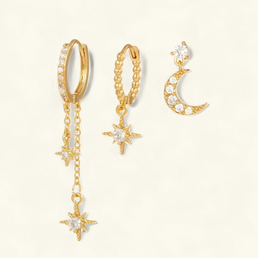 Minimalistische Oorbellen set - Demi