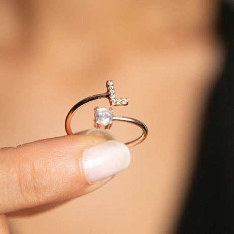 Initiaalringen voor dames - Fien