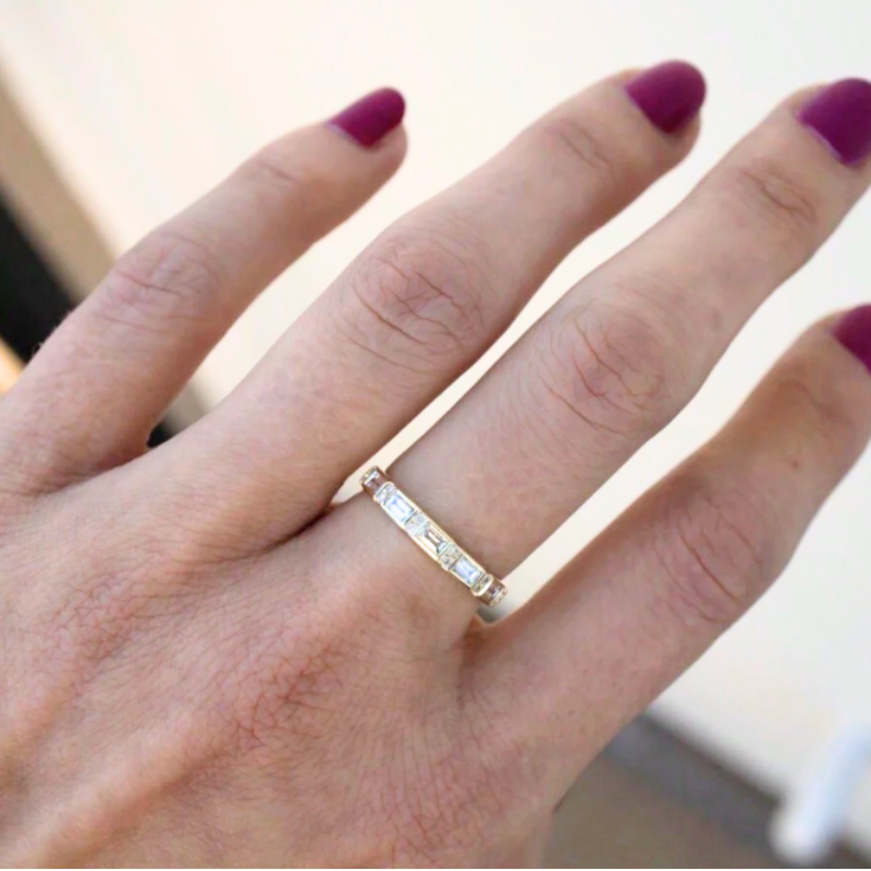 Vintage Blauwe Kristallen Ringen | Goud