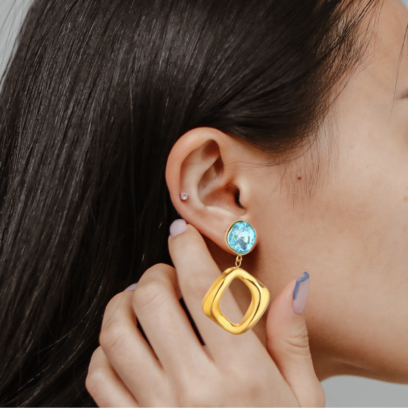 Classic Irreguliere Zircon Oorbellen - Veronica