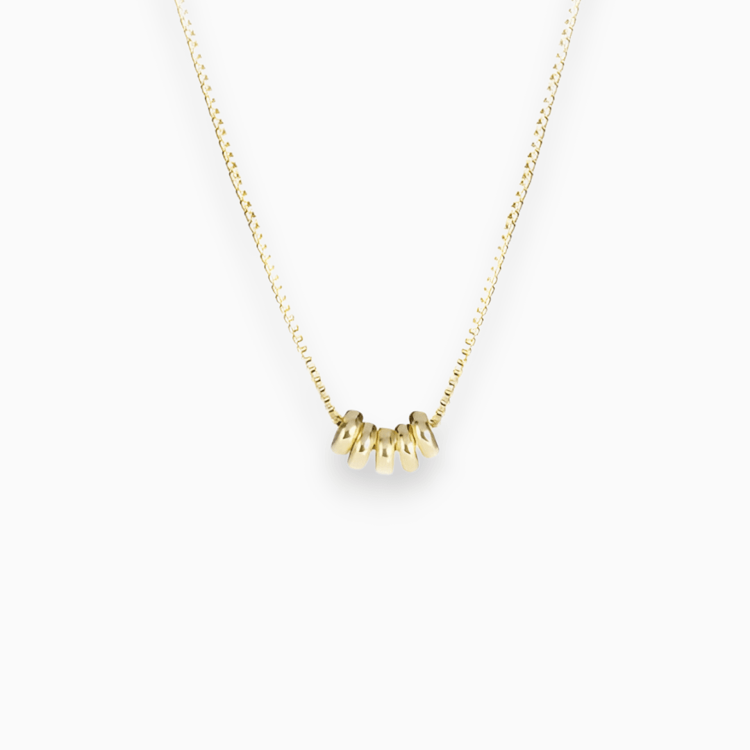 Fluister charme ketting | Verguld
