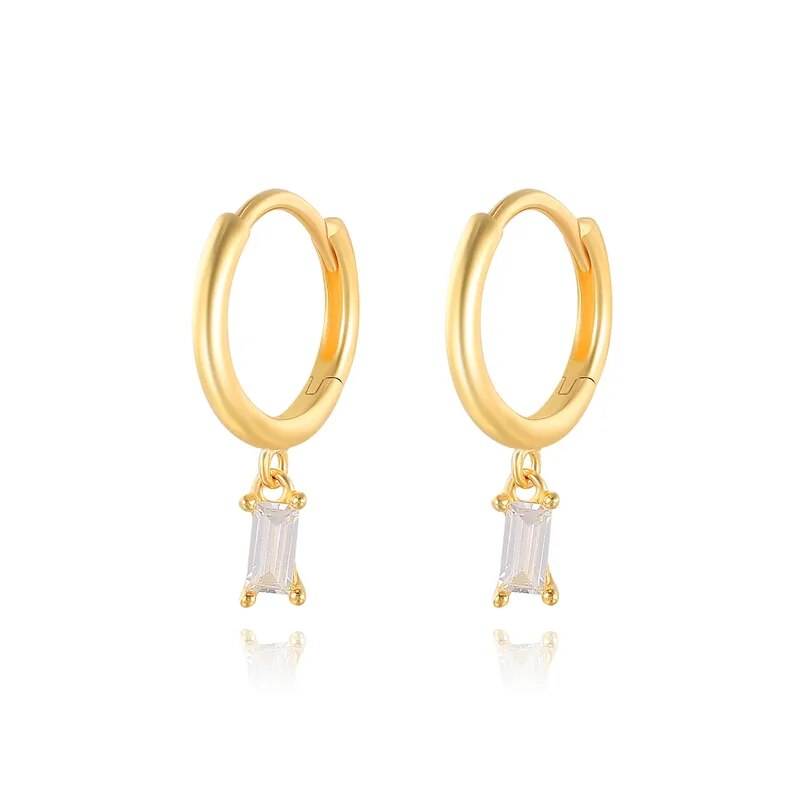 Elegante Vierkante Zirkoon Oorbellen - Lauren