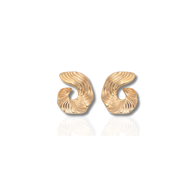 Swirl Trendy Hoepel Oorbellen - Zoe