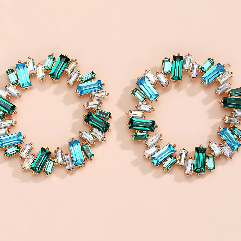 Ronde Oorknopjes met Strass - Marie
