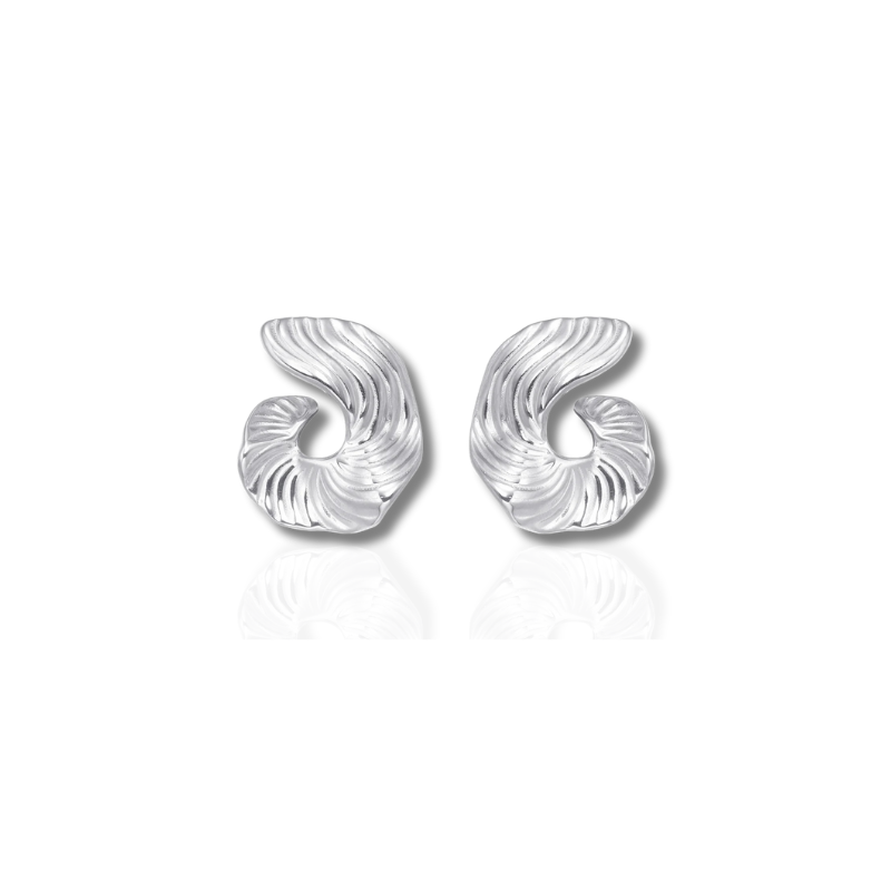 Swirl Trendy Hoepel Oorbellen - Zoe