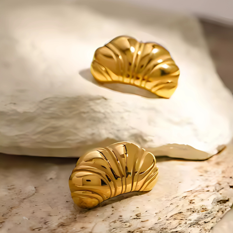 Elegante Glans Croissant Oorbellen - Jasmine