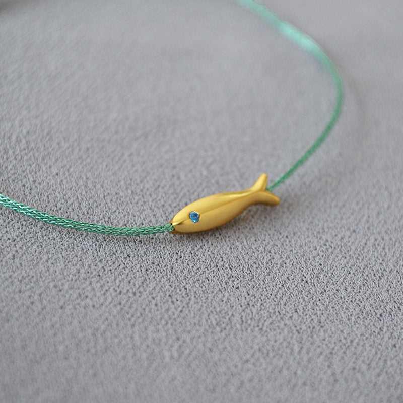 Blauwe Goudvis Armband - Suus