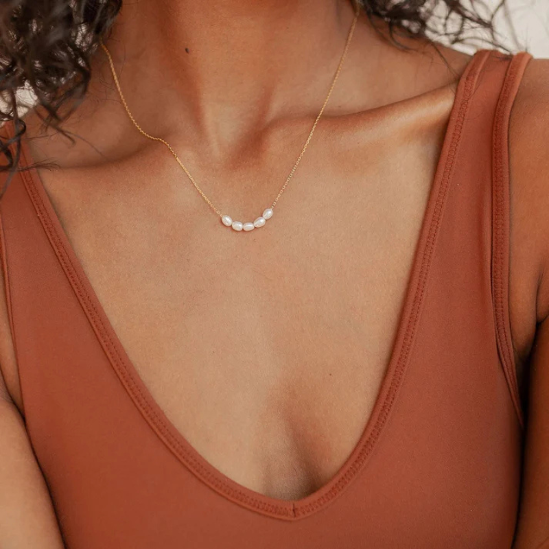 Verse Vijf-Parels Ketting - Victoria