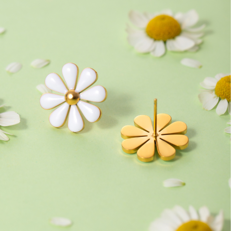 Elegante Bloem Stud Oorbellen - Everly