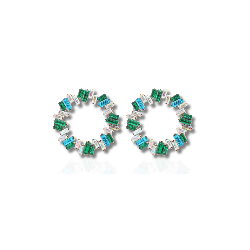 Ronde Oorknopjes met Strass - Marie