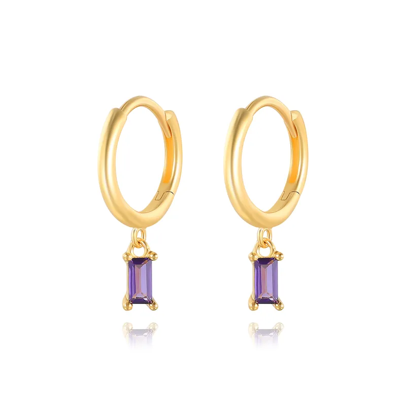 Elegante Vierkante Zirkoon Oorbellen - Lauren