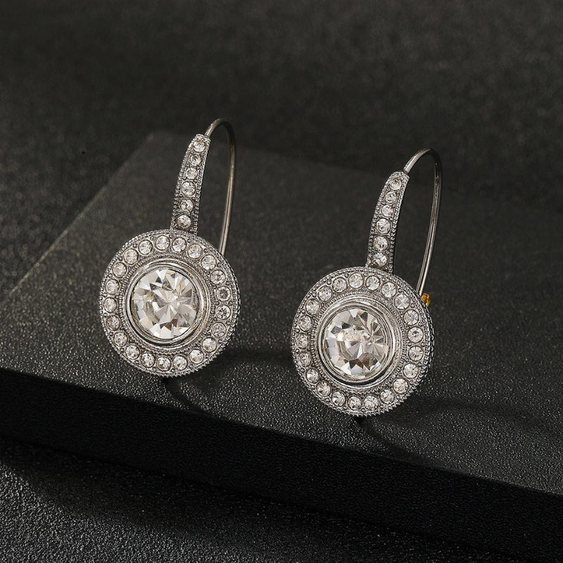 Vintage Zilveren Oorbellen Met Zirkonia | Zilver