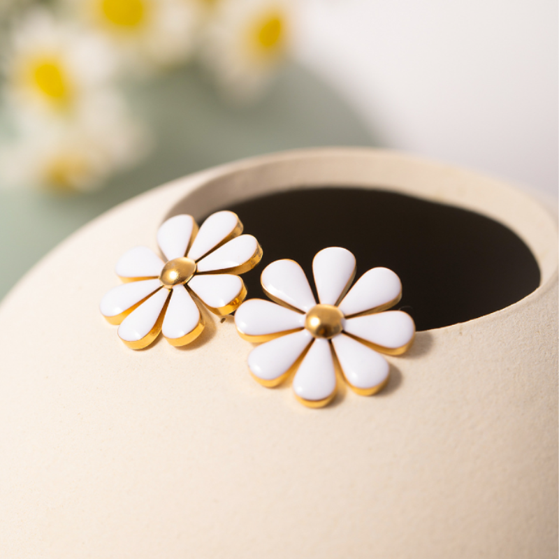 Elegante Bloem Stud Oorbellen - Everly