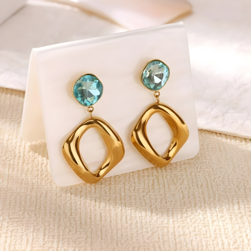 Classic Irreguliere Zircon Oorbellen - Veronica