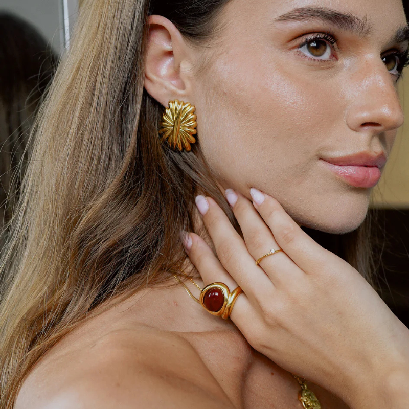 Statement Oorbellen Goud - Sway