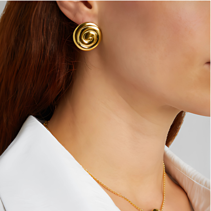 Elegante Spiraal Oorbellen - Kiki