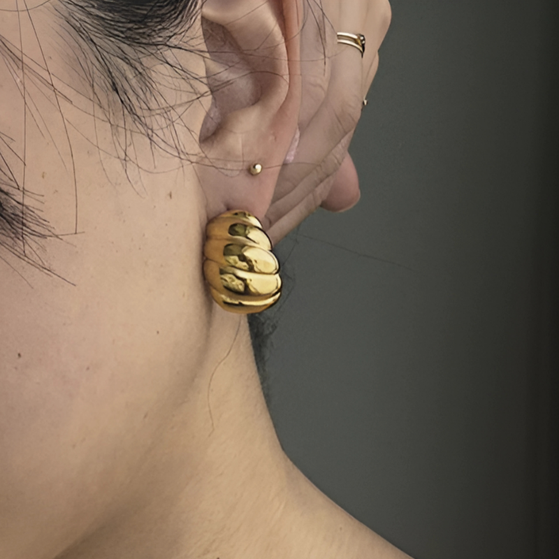 Elegante Glans Croissant Oorbellen - Jasmine