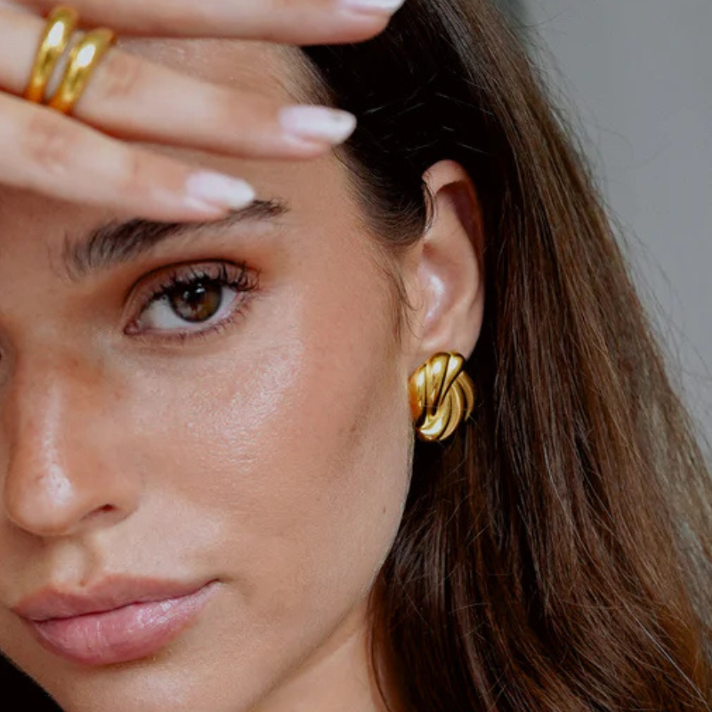 Twist Knot Oorbellen Elegant Ontwerp - Mandy