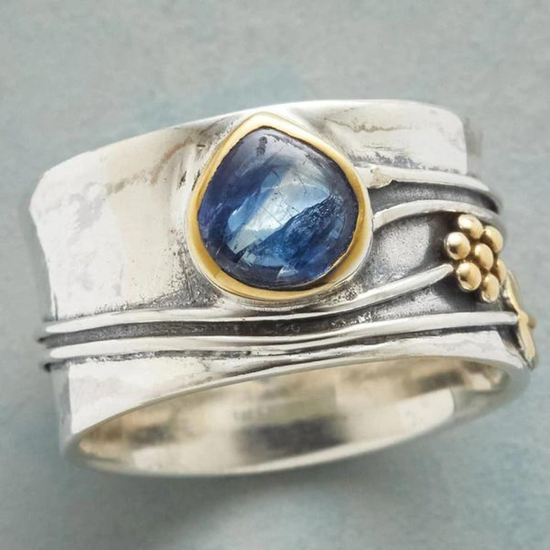 Boheemse Edelsteen Meditatiering | Zilver