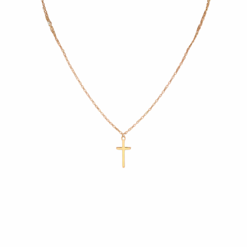 Gouden Kruis Ketting - Faith