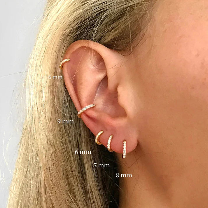 Zirkonia Hoops Goud - Imke