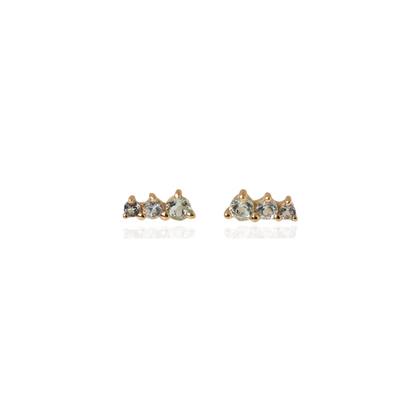 Elegante Drie Mini Zirkonia Oorbellen - Sandy