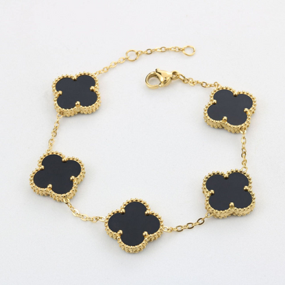 Gouden klaver armband | Goud