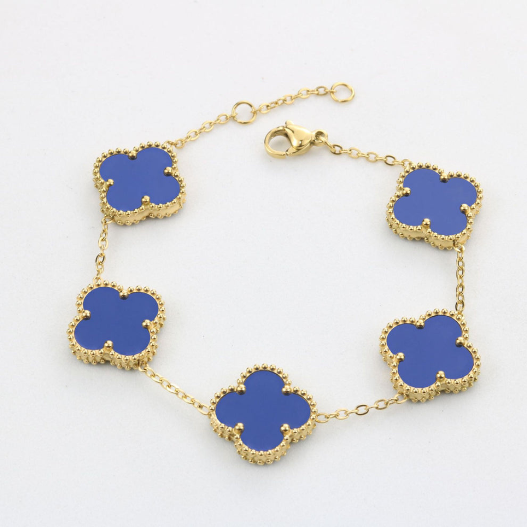 Gouden klaver armband | Goud