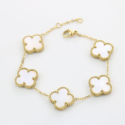 Gouden klaver armband | Goud