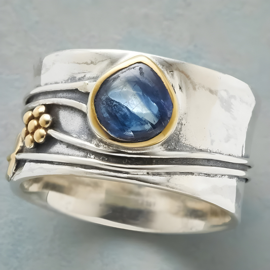 Boheemse Edelsteen Meditatiering | Zilver