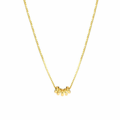 Fluister charme ketting | Verguld