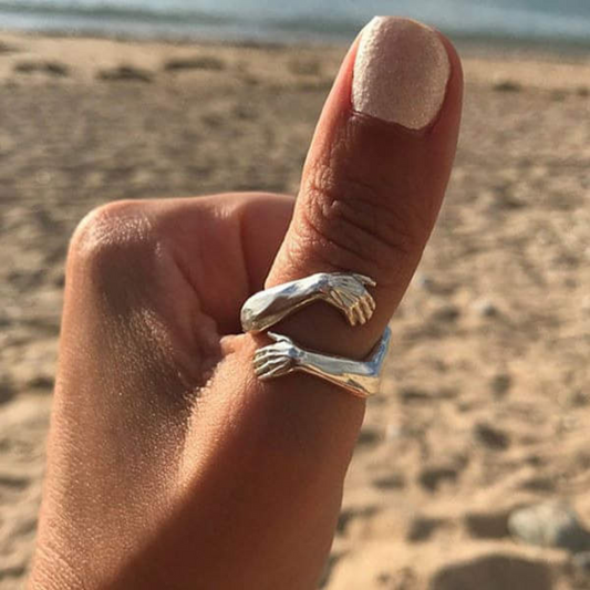 Zilveren Verstelbare Knuffelring | Zilver