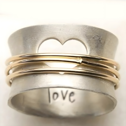 Vintage Kostbare Liefdesring | Zilver