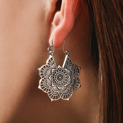 Lotus Mandala Oorbellen | Goud