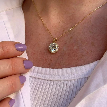 Luxe Zirkoon Hanger Ketting - Femke