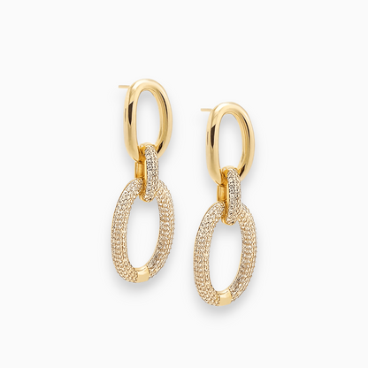 Luxe oplichtende hoepels | Verguld