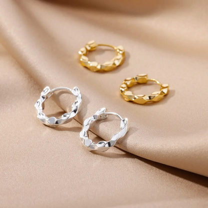 Geometrische Gouden Hoepel Oorbellen - Mary