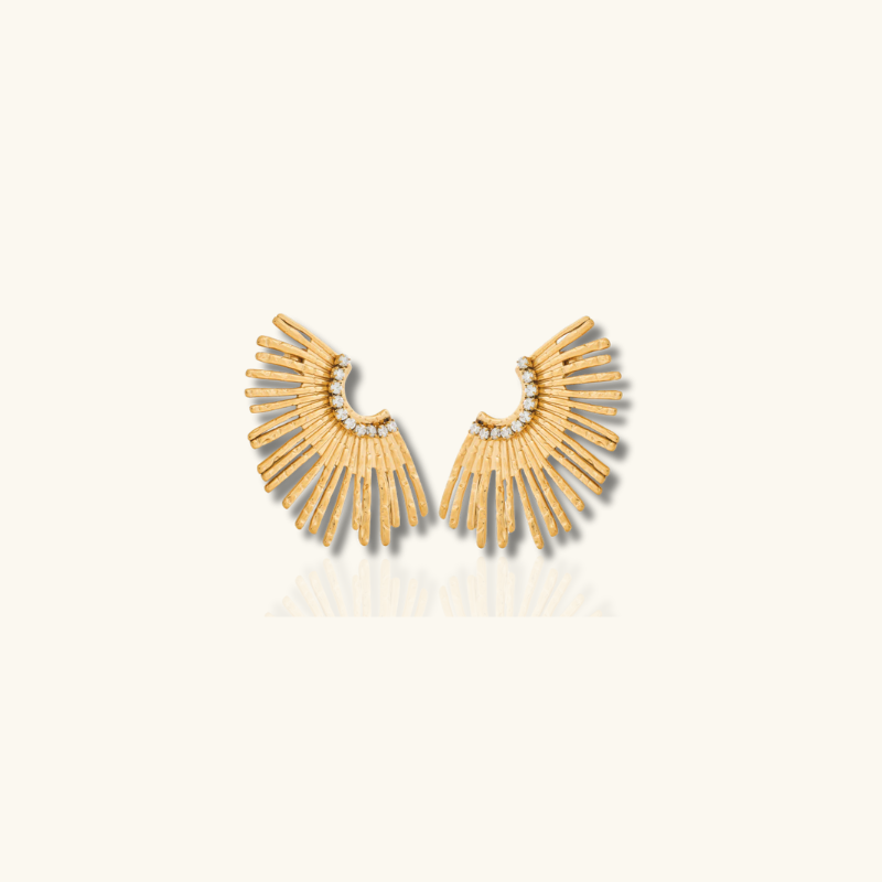 Sunburst Kristal Oorbellen - Cadence