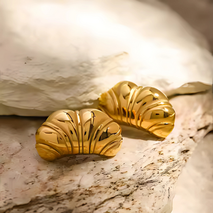 Elegante Glans Croissant Oorbellen - Jasmine