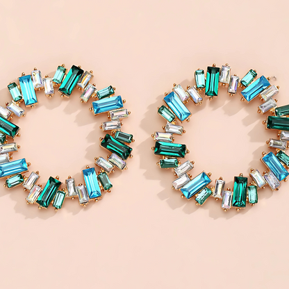 Ronde Oorknopjes met Strass - Marie