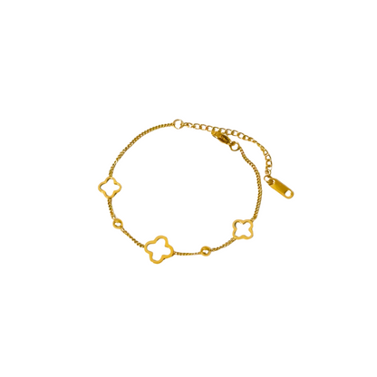 Armband met open klavertjes - Senna